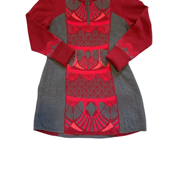 Title Nine Red and Gray Women's Sweater - Picture 3 of 10